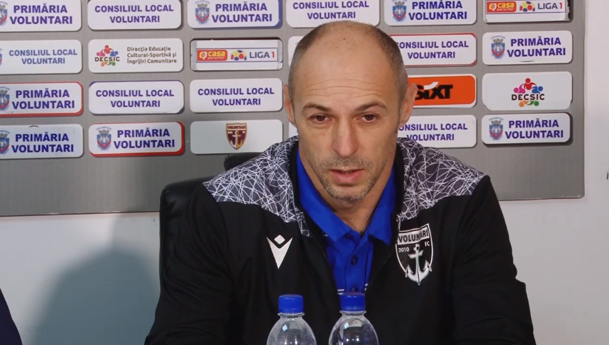 Bogdan Andone a surprins pe toată lumea la prezentarea de la Voluntari: "Cu puțină nebunie vrem să ajungem acolo"