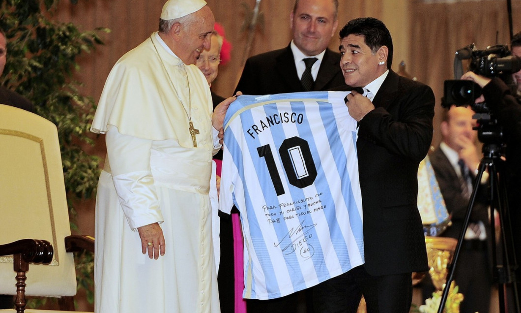 Rome Pope Francis and the Match for Peace - Players Meeting at Vatican City
