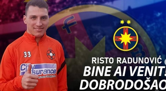 Risto Radunovic, prezentat oficial de FCSB! Ce transfer au mai bifat roș-albaștrii. ”Va face parte din lot!”