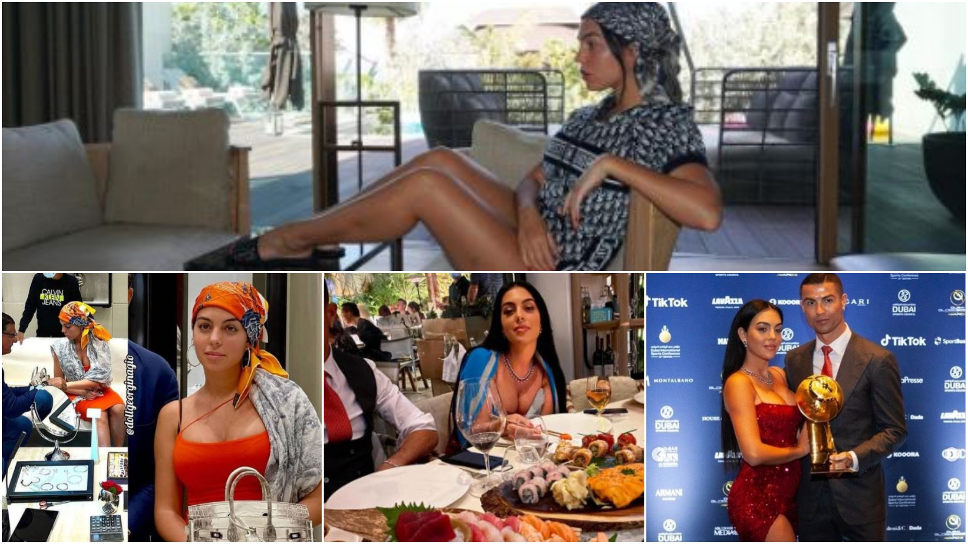 Georgina Rodriguez, plăți imense în Dubai. Ce accesorii a avut la ceremonia unde Ronaldo a fost ales fotbalistul secolului