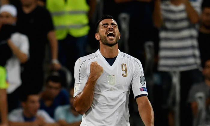 Graziano Pelle, în tricoul naționalei Italiei / Foto: Getty Images