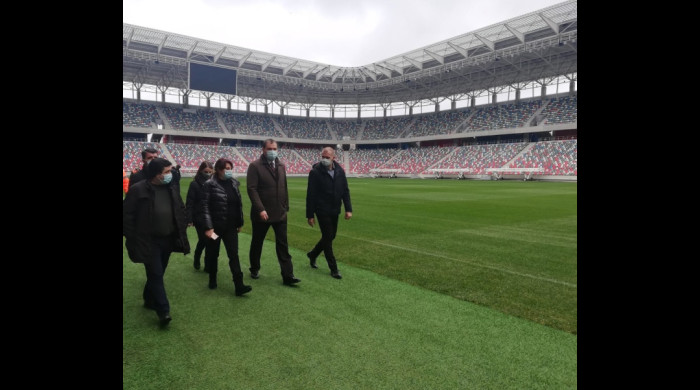 Stadion Steaua -  05.01.2021 / Foto: Facebook @MinisterulLucrarilorPublice 
