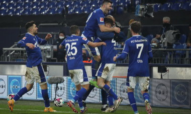 Fotbaliștii lui Schalke, în partida cu Hoffenheim / Foto: Getty Images