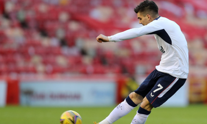 Ianis Hagi, în meciul cu Aberdeen / Foto: Profimedia