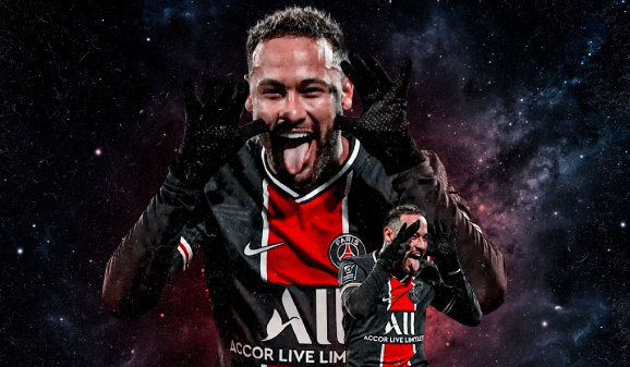 Neymar, cu un ochi la meci, cu altul la postare. "Hat-trick-ul copilului meu"