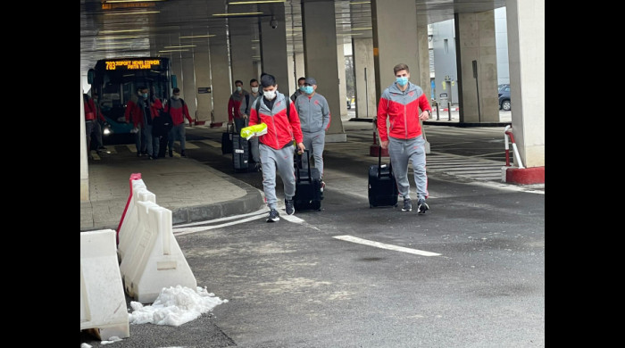 Jucătorii de la FCSB au revenit din Turcia / Foto: Digi Sport