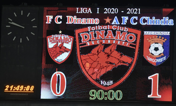 FOTBAL:DINAMO BUCURESTI-CHINDIA TARGOVISTE, LIGA 1 CASA PARIURILOR (16.01.2021)