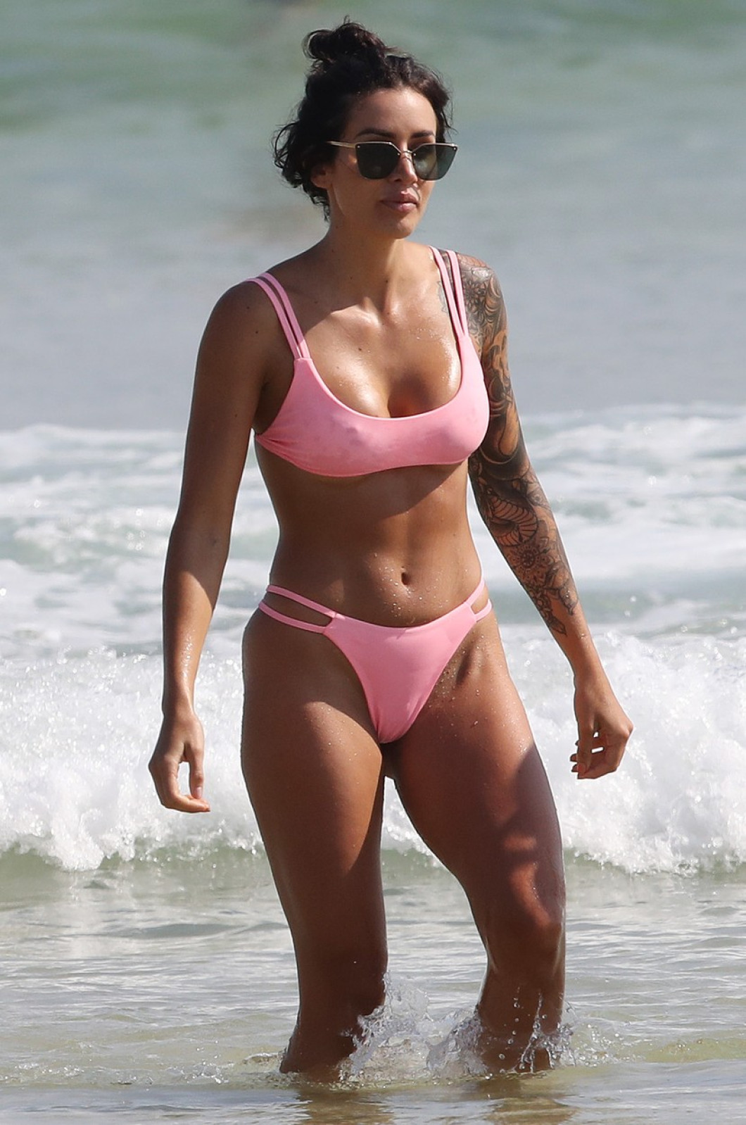 EXCLUSIVE: Love Island Australia's Vanessa Sierra And MKR Villain Sonya Mefaddi Pictured Showing Off Their Curves On Bondi Beach