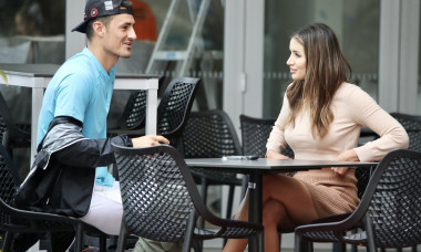*EXCLUSIVE* Vanessa Sierra & Bernard Tomic at Brisbane tennis Centre
