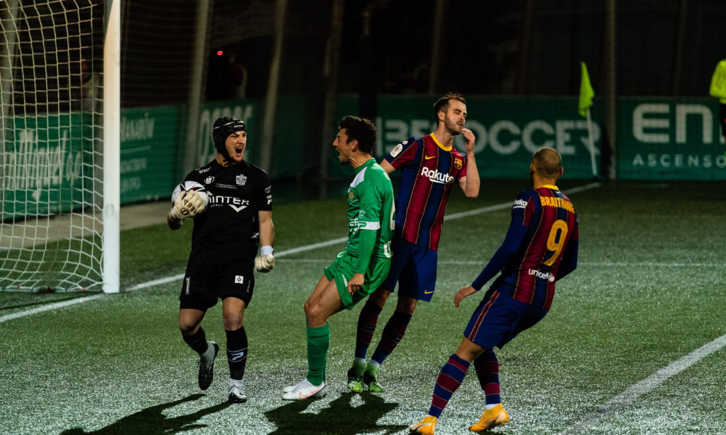 (SP)SPAIN CORNELLA SOCCER SPANISH KING'S CUP UE CORNELLA VS BARCELONA