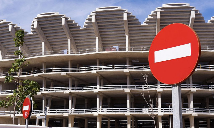 Așa arată șantierul stadionului "Nou Mestalla" / Foto: Getty Images