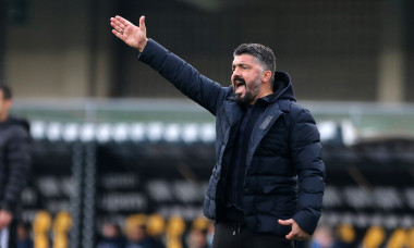 Gennaro Gattuso, antrenorul lui Napoli, în meciul cu Verona / Foto: Profimedia