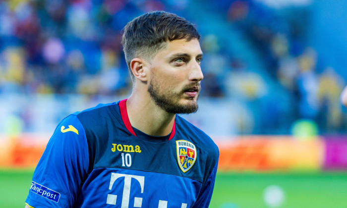 June 5, 2018: Gheorghe Grozav #10 (Romania) during the International Friendly Match - Romania vs. Finland at Ilie Oana Stadium in Ploiesti, Romania ROU. Copyright: Cronos/Catalin Soare