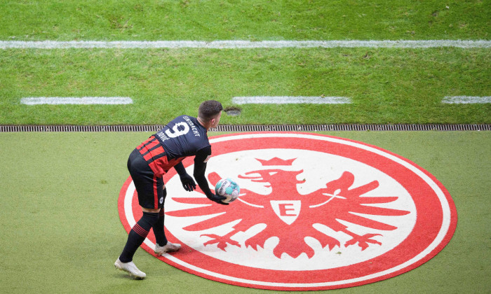 Luka JOVIC (F) Soccer 1. Bundesliga, 16th matchday, Eintracht Frankfurt (F) - FC Schalke 04 (GE) 3: 1, on January 17, 2021 in Frankfurt/Germany. ¬ | usage worldwide