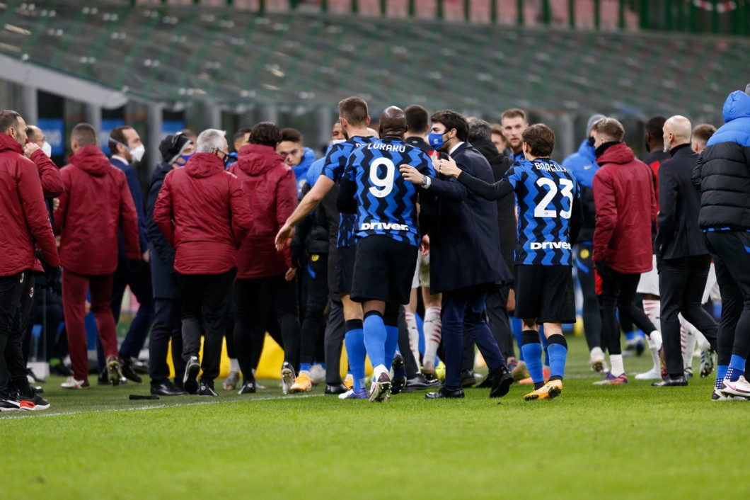 Italian football Coppa Italia match - FC Internazionale vs AC Milan, milan, Italy