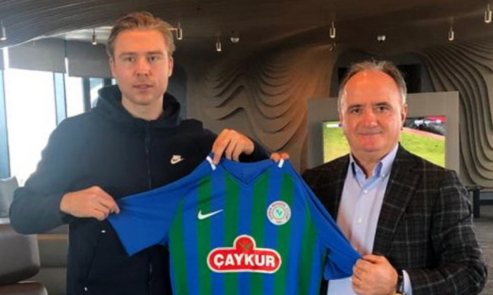 Alexander Soderlung, la prezentarea oficială la Rizespor / Foto: caykurrizespor.org.tr