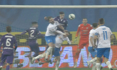 Faza la care Universitatea Craiova putea obține un penalty cu FC Argeș / Foto: Captură Digi Sport