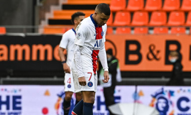 Kylian Mbappe, în meciul cu Lorient / Foto: Profimedia