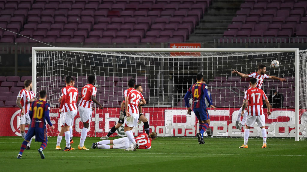 Barcelona - Bilbao 1-0 la pauză. Messi le-a răspuns cârcotașilor cu un gol istoric, cel cu numărul 650 din carieră