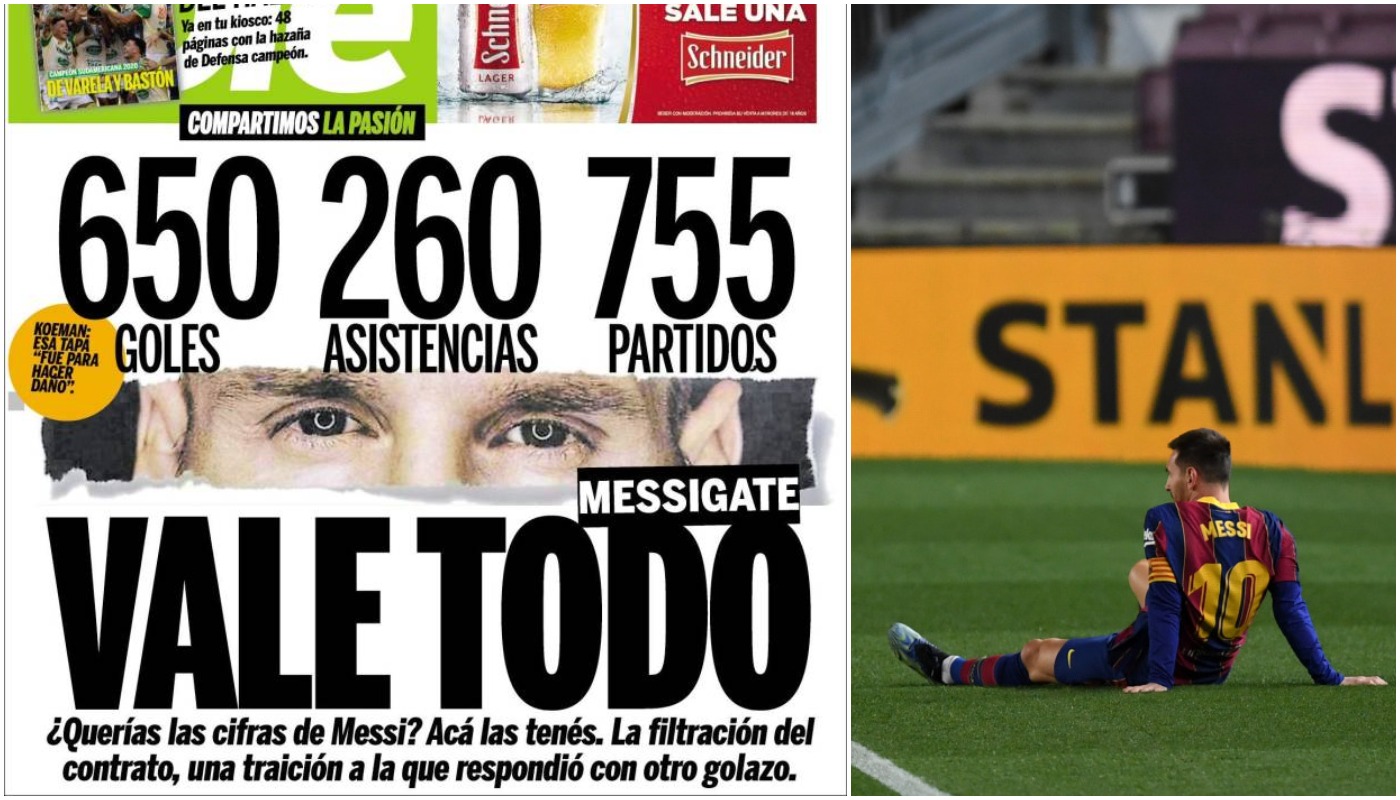 ”Ai vrut cifrele lui Messi? Iată-le!” Coperta-manifest a celui mai important ziar din Argentina, după ancheta din El Mundo