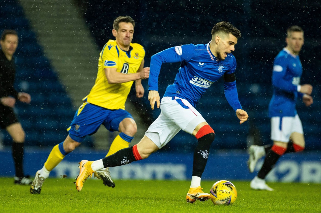 Rangers v St Johnstone, Scottish Premiership, Football, Ibrox Stadium, Glasgow, Scotland, UK - 03 Feb 2021