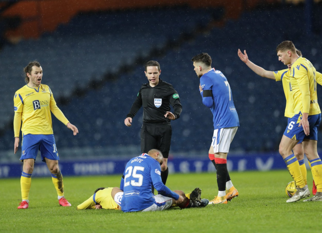 Rangers v St Johnstone, Scottish Premiership, Football, Ibrox Stadium, Glasgow, Scotland, UK - 03 Feb 2021