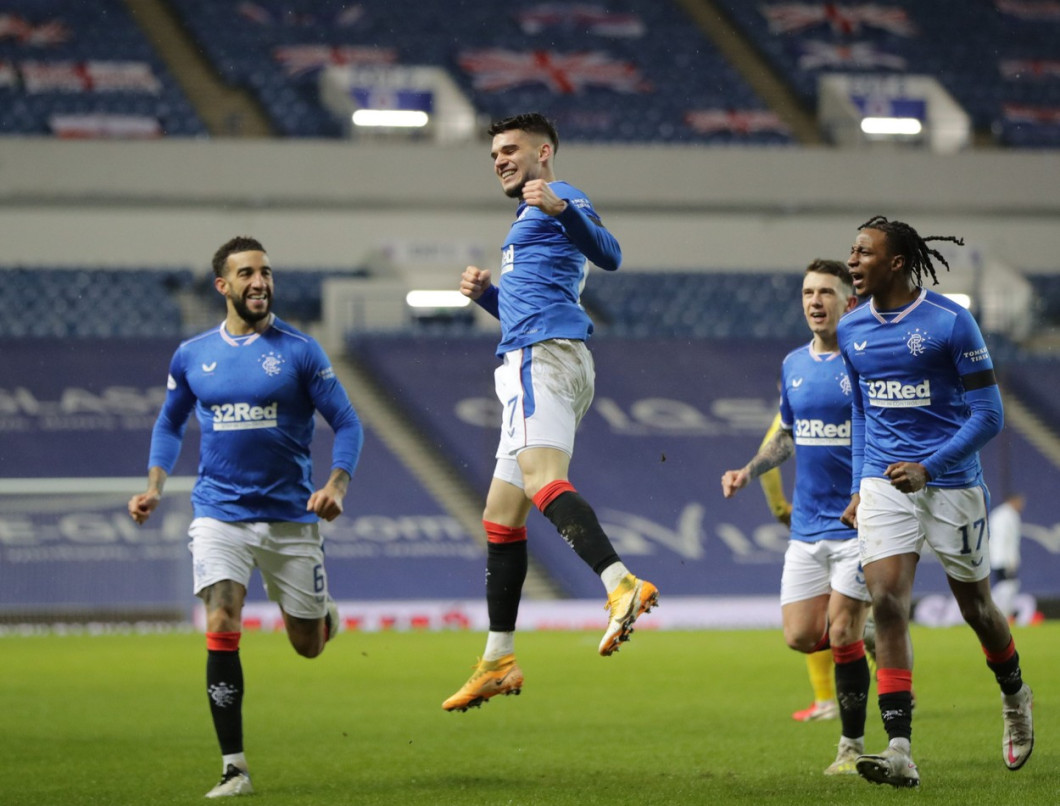 Rangers v St Johnstone, Scottish Premiership, Football, Ibrox Stadium, Glasgow, Scotland, UK - 03 Feb 2021
