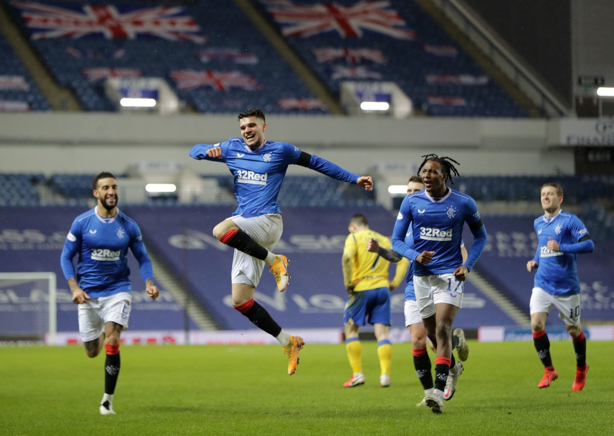 Rangers - St. Johnstone, 1-0. Ianis Hagi a marcat cu o execuție superbă singurul gol al partidei