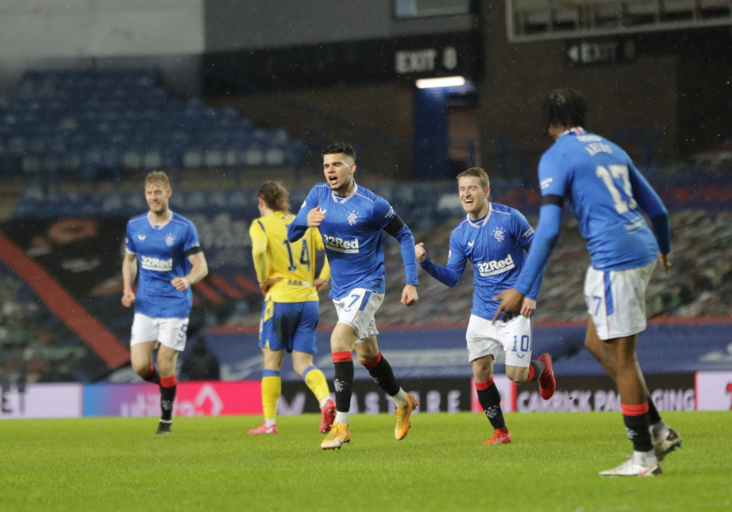 Rangers v St Johnstone, Scottish Premiership, Football, Ibrox Stadium, Glasgow, Scotland, UK - 03 Feb 2021
