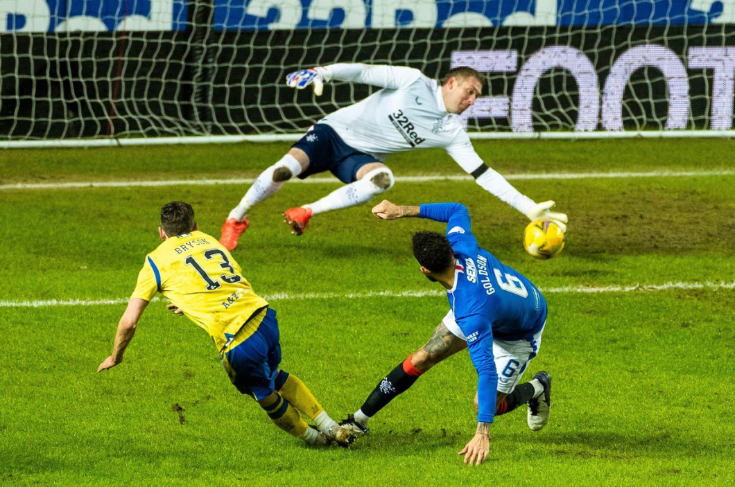 Rangers v St Johnstone, Scottish Premiership, Football, Ibrox Stadium, Glasgow, Scotland, UK - 03 Feb 2021