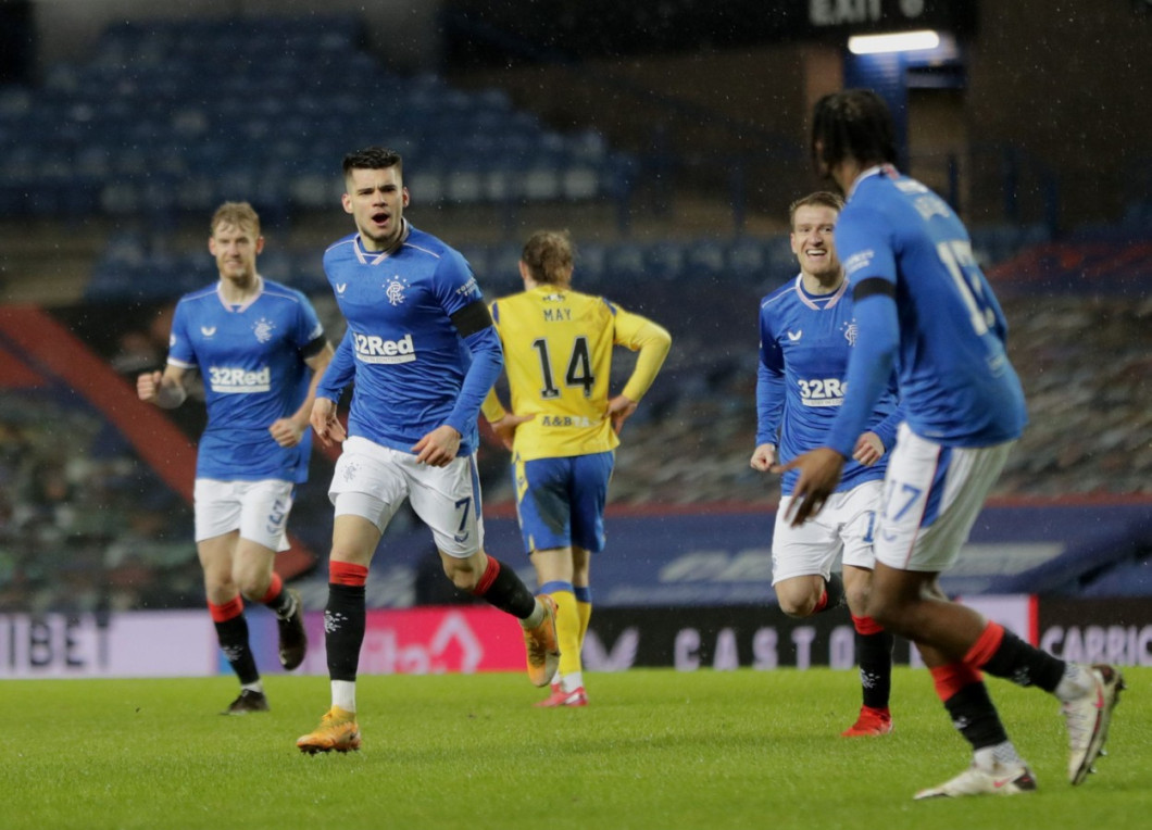 Rangers v St Johnstone, Scottish Premiership, Football, Ibrox Stadium, Glasgow, Scotland, UK - 03 Feb 2021