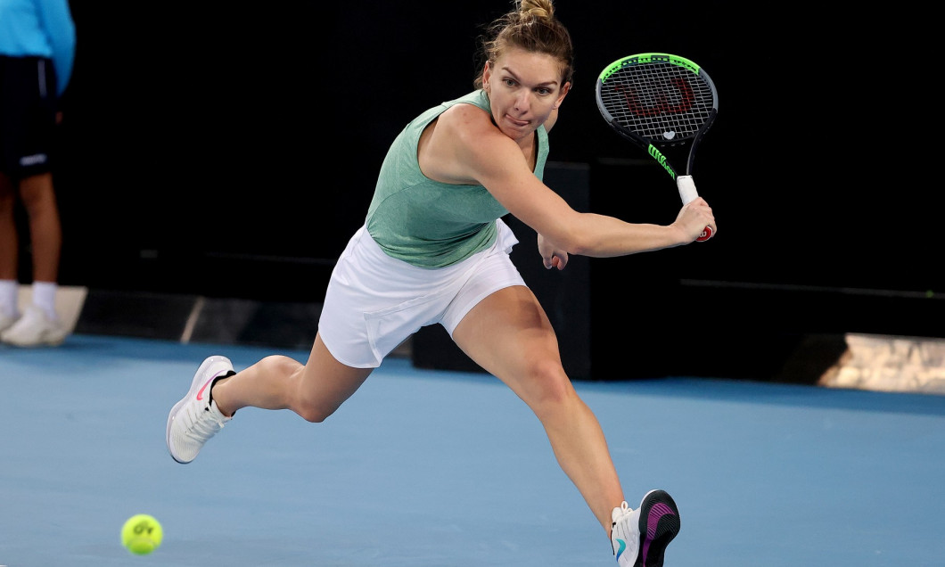 Simona Halep, în meciul cu Laura Siegemund / Foto: Profimedia