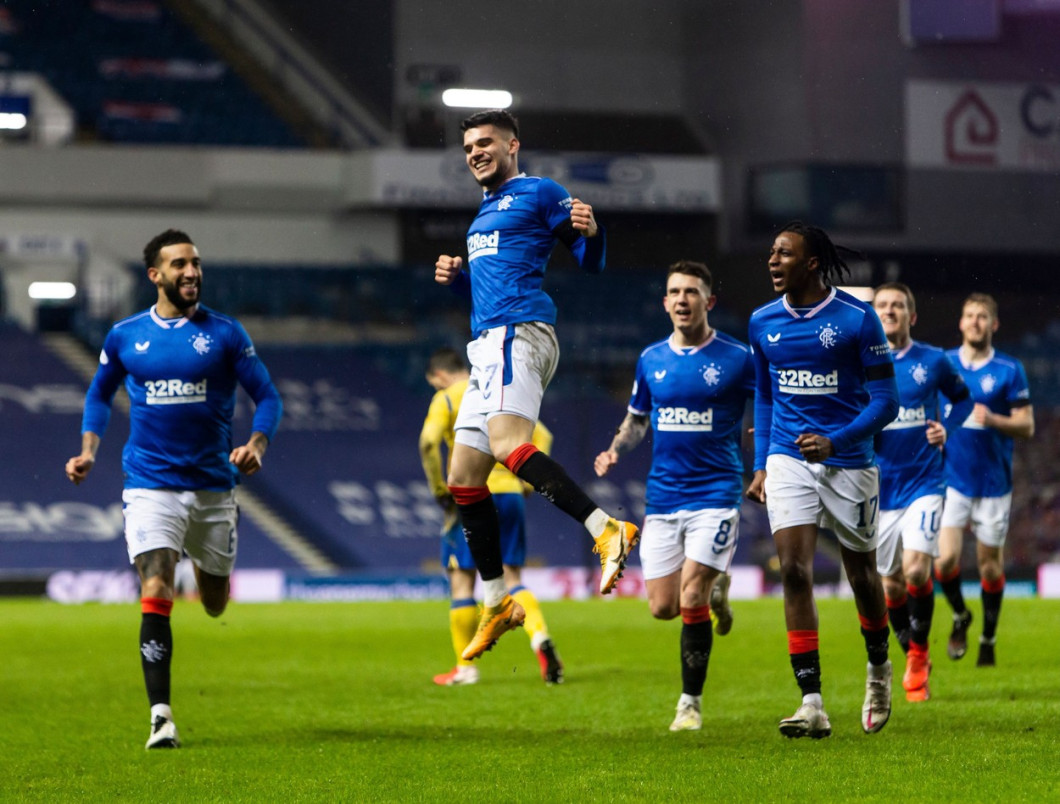 Rangers v St Johnstone, Scottish Premiership, Football, Ibrox Stadium, Glasgow, Scotland, UK - 03 Feb 2021