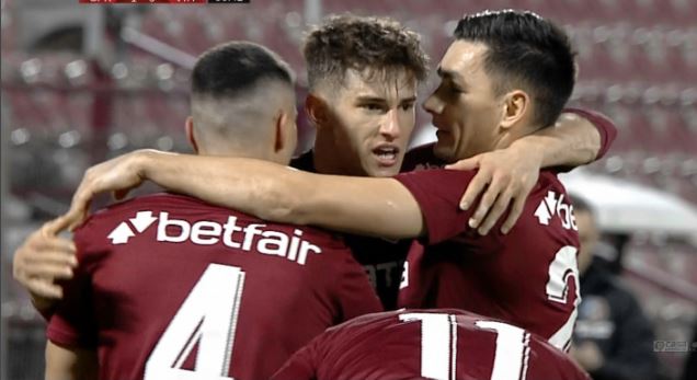 CFR Cluj - Viitorul 1-0, ACUM, pe Digi Sport 1. Campioana deschide scorul după ce constănțenii au ratat o șansă uriașă
