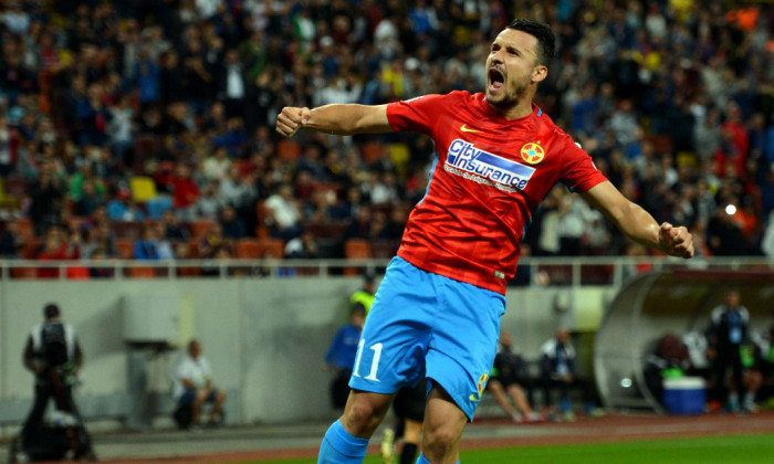 Constantin Budescu, după un gol marcat pentru FCSB / Foto: Sport Pictures