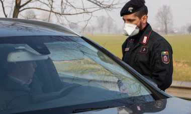 Polițist italian, în Fombio / Foto: Getty Images