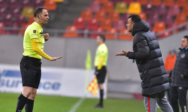 Toni Petrea și Lucian Rusandu, în meciul FCSB - Academica Clinceni / Foto: Sport Pictures