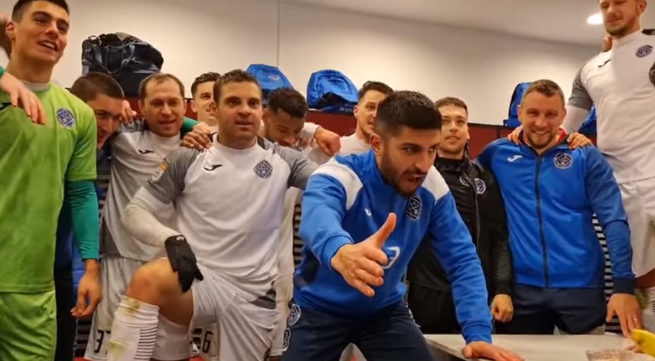 Bucurie de nedescris după victoria cu FCSB! Jucătorii de la Academica Clinceni au declanșat fiesta în vestiar