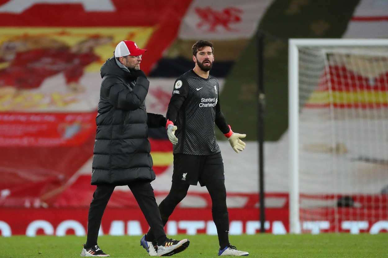 Ce i-a spus Jurgen Klopp lui Alisson, după ce portarul i-a "mâncat" meciul cu Manchester City