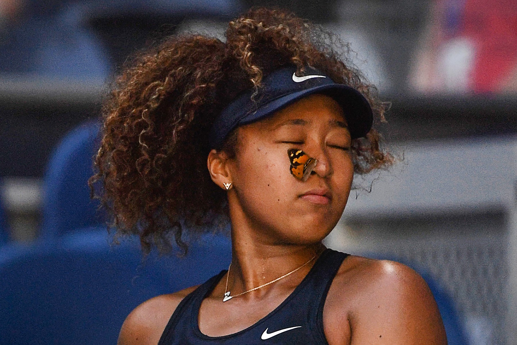 Un fluture a întrerupt meciul lui Naomi Osaka. Cum a reacționat nipona