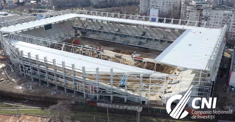 Aşa arată Stadionul Rapid cu două luni şi jumătate înainte de finalizarea anunţată