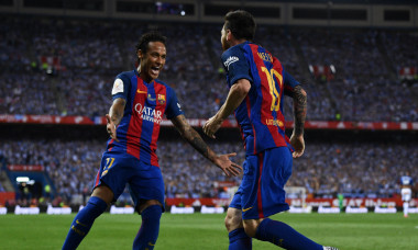 Lionel Messi și Neymar în perioada în care au jucat împreună la Barcelona / Foto: Getty Images