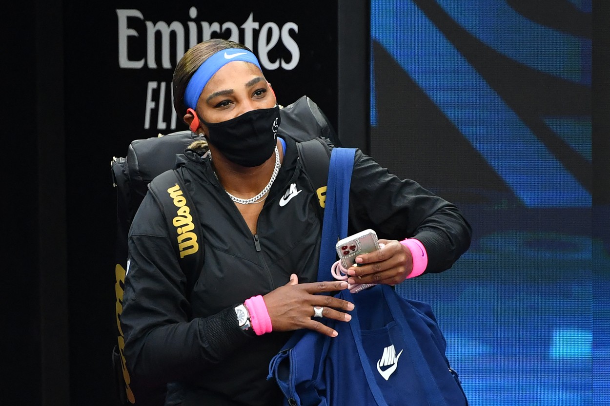 Ce făcea Serena Williams cu câteva minute înainte de startul meciului cu Simona Halep