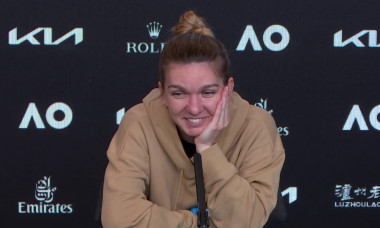 Simona Halep, la conferința de presă susținută după meciul cu Serena Williams / Foto: Captură Youtube@australianopentv