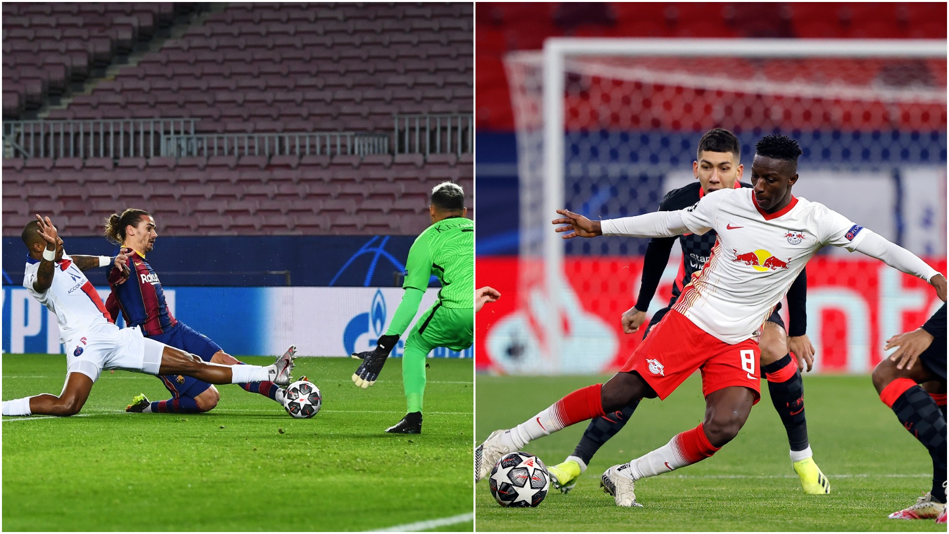 UCL, optimi | Barcelona - PSG 1-3, la Digi Sport 1 și Leipzig - Liverpool 0-2, la Digi Sport 2. Dublă Mbappe + gol Kean