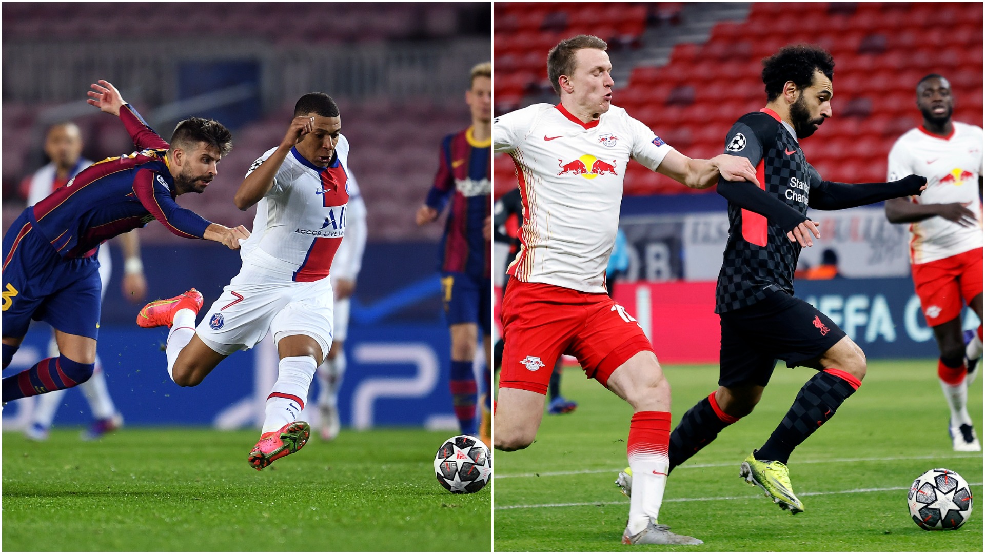 Champions League, optimi | Barcelona - PSG 1-4, cu hat-trick Mbappe. Leipzig - Liverpool 0-2, după gafe uriașe