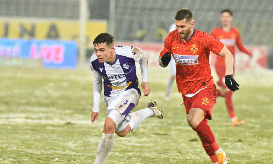Cristi Dumitru și Ovidiu Popescu, în meciul FC Argeș - FCSB / Foto: Sport Pictures