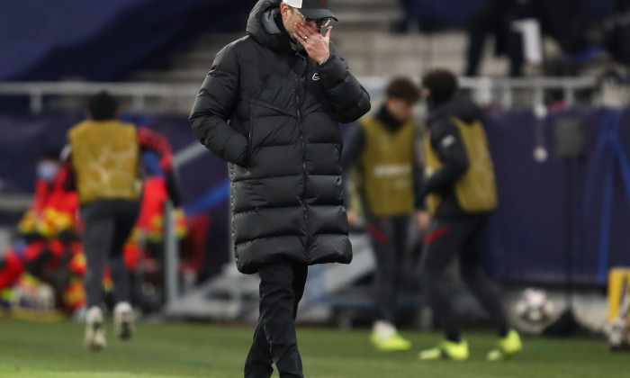 RB Leipzig v Liverpool, UEFA Champions League Round of 16, Football, Puskas Arena, Budapest, Hungary - 16 Feb 2021