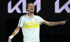 Daniil Medvedev, în meciul cu Stefanos Tsitsipas de la Australian Open / Foto: Getty Images