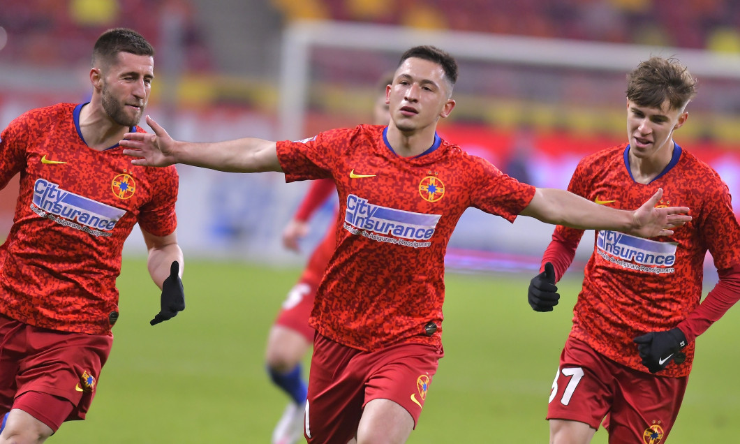 Olimpiu Moruțan, după golul marcat în FCSB - Poli Iași / Foto: Sport Pictures